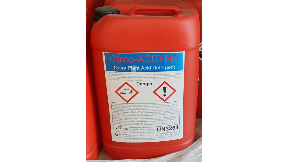 Circo-ACID NP - Acid Dairy Circulation Cleaner & Tank Cleaner