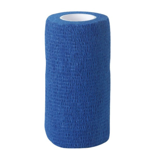 Cohesive Bandages / Hoof Wraps. 10cm x 4.5 metre. 18 rolls. Blue