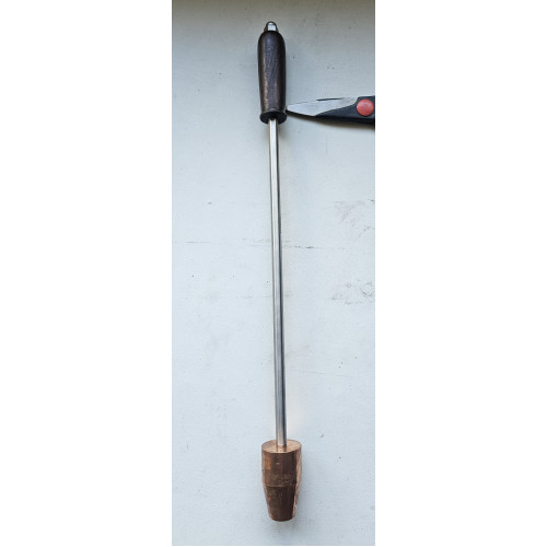 Dehorning and disbudding iron, with copper head for fire or gas torch Dehorning and disbudding iron, with copper head for fire or gas torch