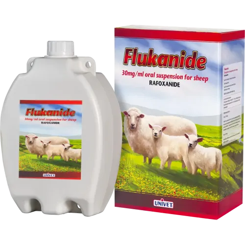 Flukanide fluke drench for sheep