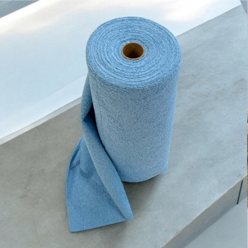 Microfibre Cloths On A Roll - Blue - 6 rolls x 50 cloths per roll