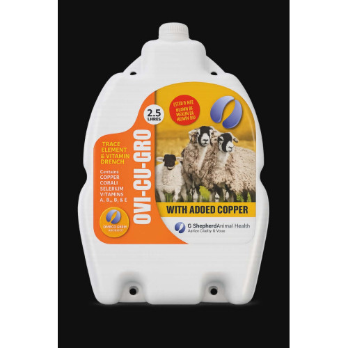 Ovi-Gro &/or Ovi-Cu-Gro Lamb trace element drench - 2 x 2.5 litre + free foot spray